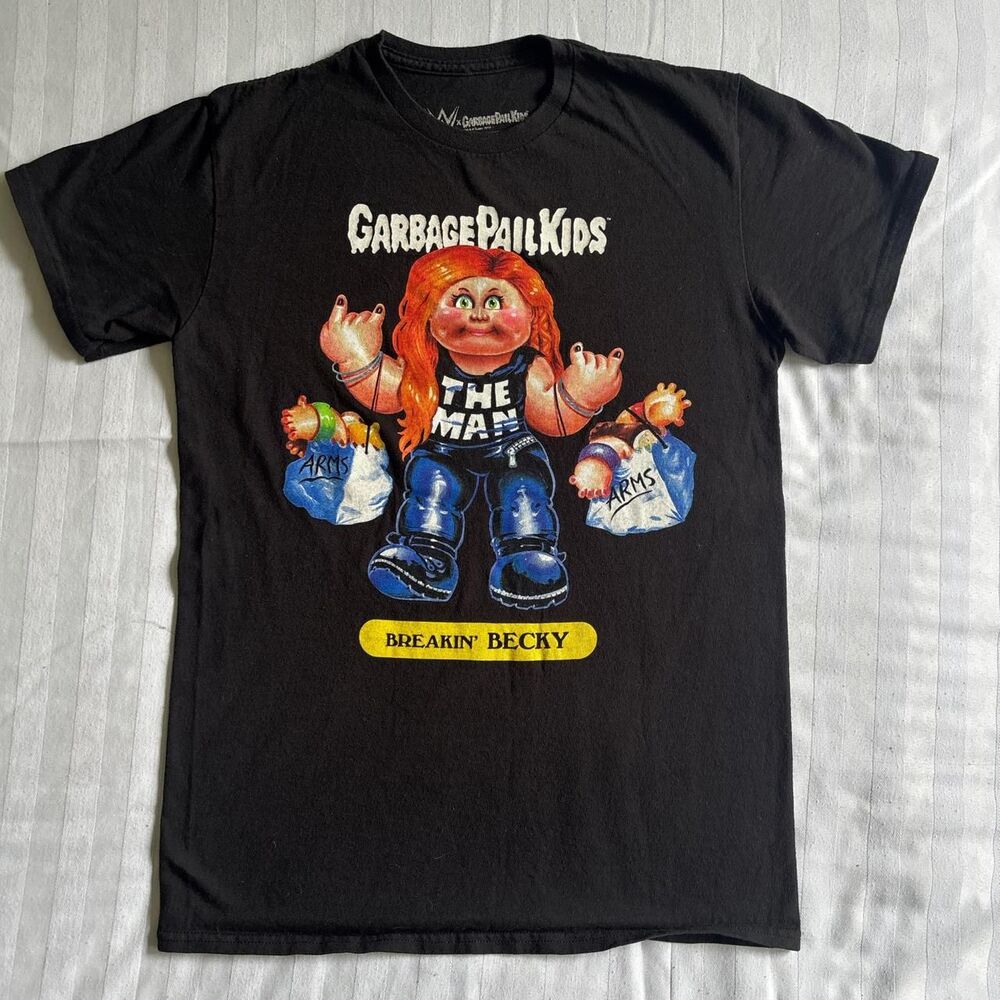 Garbage Pail Kids black cotton t-shirt “Breakin Becky” WOMEN'S size S
